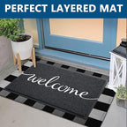 EARTHALL Funny Welcome Mats Outside/Inside 71"x47", Front Door Mat Outdoor - Image 3