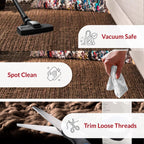 nuLOOM Daniela Chocolate Solid Flatweave Area Rug, 4' x 6'