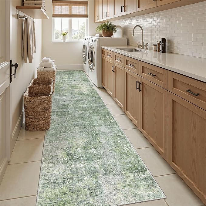 Runner Rug 2x10 Washable Non-Slip Hallway Runner Rugs - Image 4
