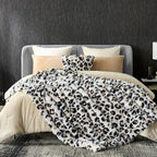 Cozy Bliss Leopard Print Faux Fur Throw Blanket by CozyBliss