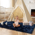 Ashler faux fur rug, Fluffy Shaggy Area Rug Ultra Soft 3 x 5 Feet Rectangle Fur by AshlerHomeDeco