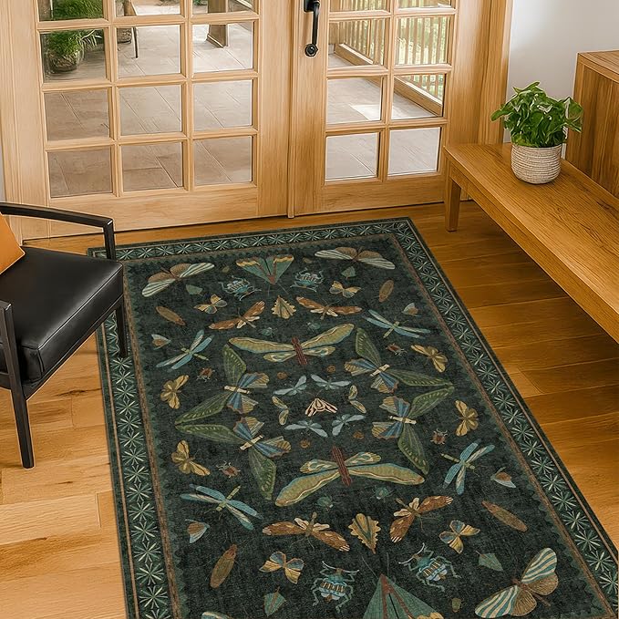 3x4 Unique Entryway Rug by HazoHaus