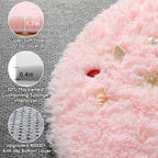 ONASAR Light Pink Round Area Rugs 5ft - Image 2