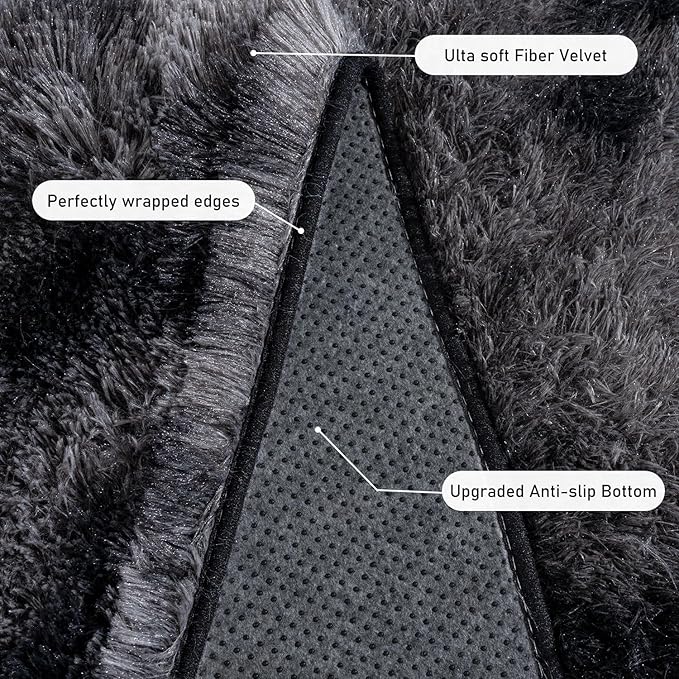 Rugs for Bedroom 4x6, Soft Shaggy Modern Shag Area Rug for Living Room - Image 5