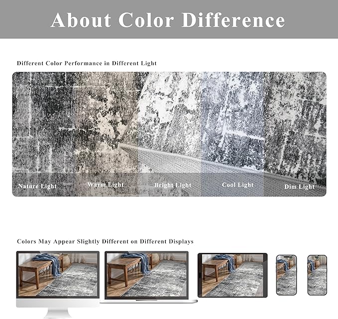2x6 Abstract Kitchen Runner Rug - Image 9