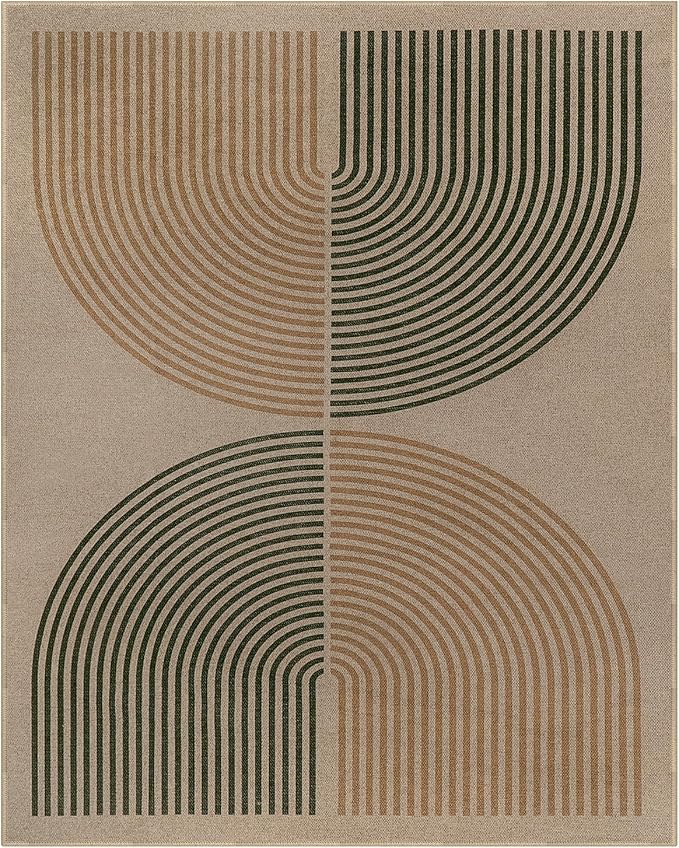 Lahome Enfys Modern Rainbow Easy Jute Rug, 8x10 Living Room Rug Indoor Outdoor - Image 7