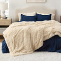 Bedsure GentleSoft Fluffy Beige King Size Blanket by BEDSURE