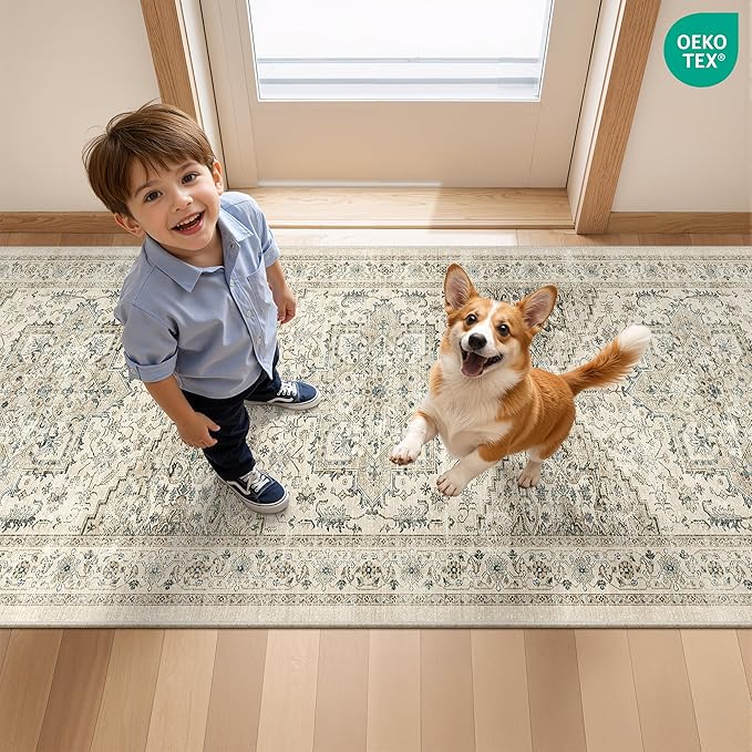 Runner Rug 2x10, Ultra-Thin Kitchen Rugs Non Slip Washable Rugs - Image 9