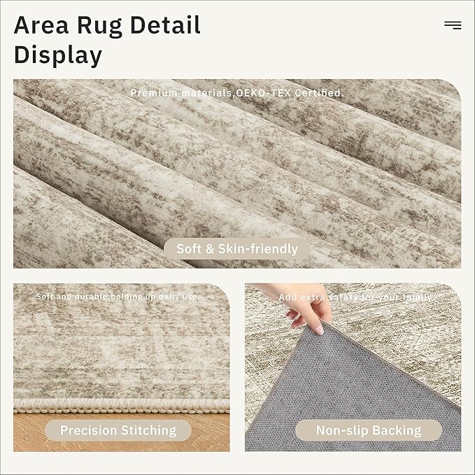 Runner Rug 3x12 Washable Non-Slip Hallway Runner Rugs - Image 6