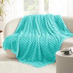 Bedsure GentleSoft Blue Fog Fleece Blanket - Image 5