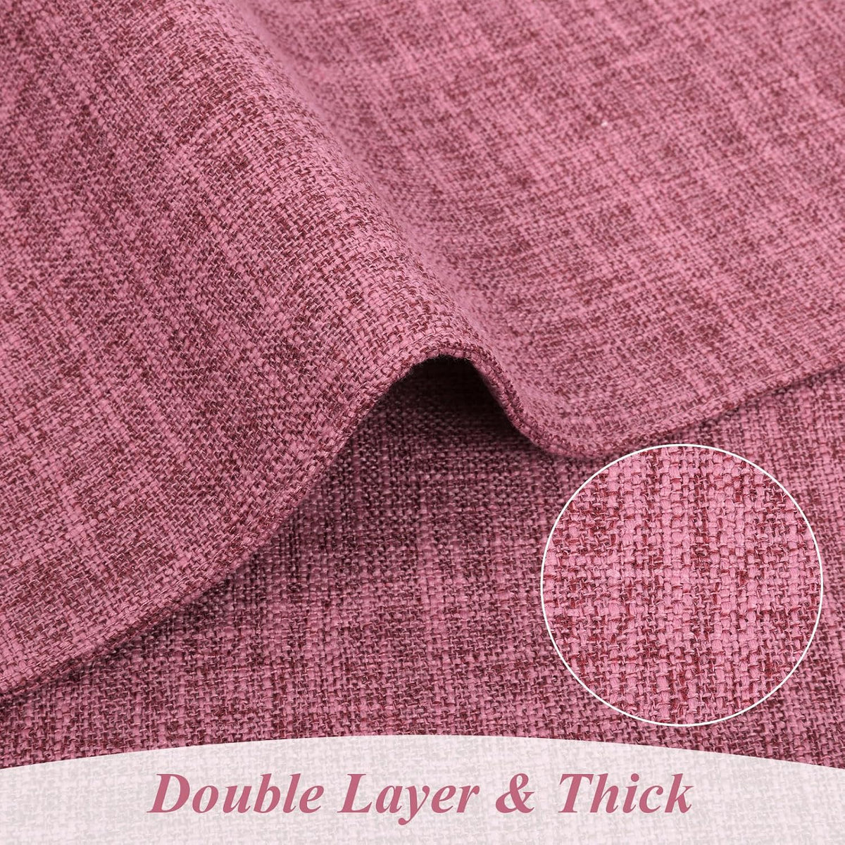 SHACOS Fabric Placemats Set of 4 Place Mats Machine Washable, Hot Pink