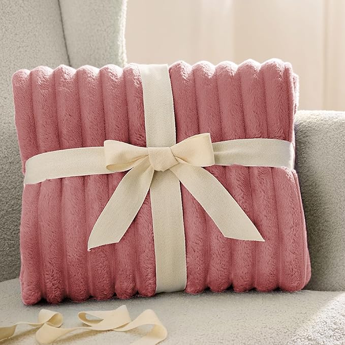 Bedsure GentleSoft Dusty Pink California King Size Blanket - Image 7