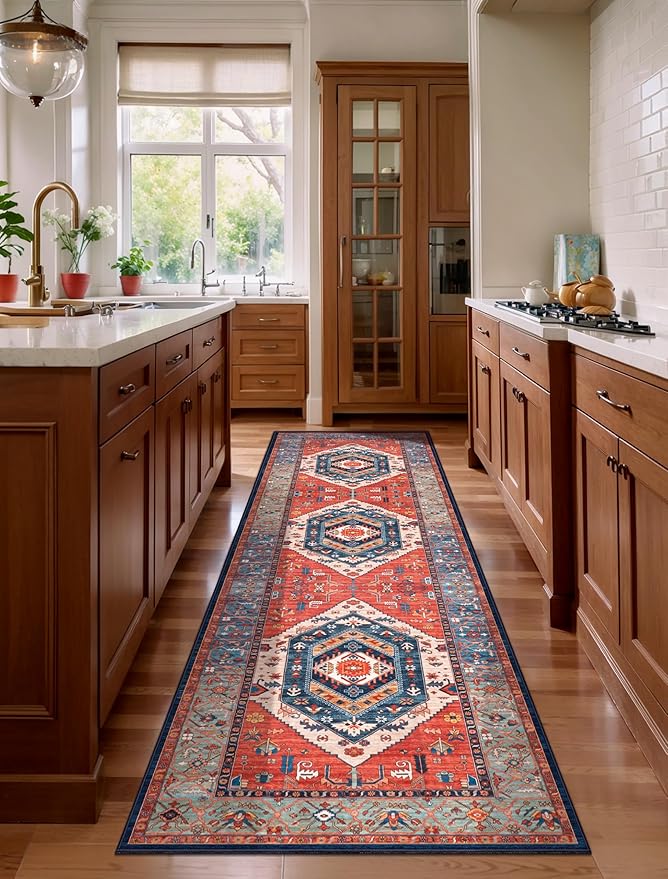 SERISSA Runner Rug for Hallways, 3x8 Washable Non Slip Kitchen Runner Rug - Image 7