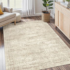 4x6 Area Rugs for Living Room, Vintage Washable Rugs for Dining Room, Home by Soalmost