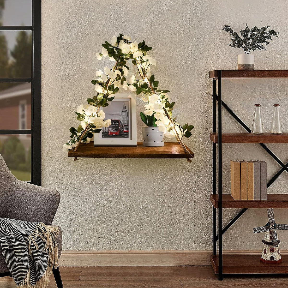 Floating Shelves for Wall,Hanging Shelves,Room Decor,Wall Decor,Boho Decor