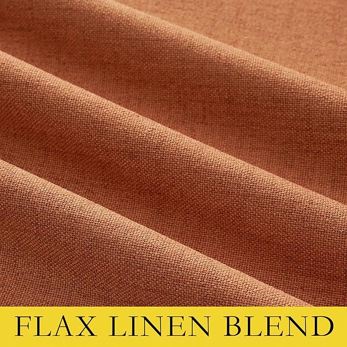 NICETOWN 100% Absolutely Blackout Linen Curtains - Image 7