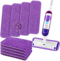 HOMEXCEL Microfiber Mop Pads 8 Pack for Swiffer PowerMop 13"-15" Washable