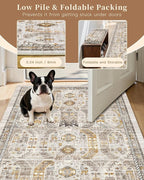 Madane Hallway Runner Rug 2'6''x12' Kitchen Runner, Non Slip Vintage Runners - Image 7
