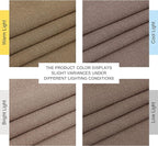 NICETOWN Linen Brown Curtains 96 inch Long, Grommet Privacy Added Thick Flax - Image 8