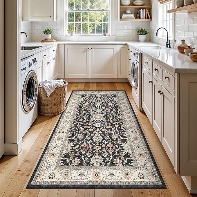 Washable 3x6 Hallway Runner Rug: Non-Slip Low Pile Rug - Image 5
