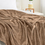 KMUSET Brown Throw Blanket Twin Size - Image 4