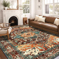 Yamaziot 8x10 Large Area Rug, Non-Slip Washable Boho Vintage Living Room by Yamaziot