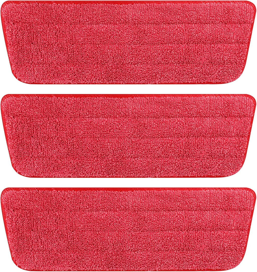 AmaVins 6 Pack Microfiber Cleaning Pads, Reusable Microfiber Mop Pads for 18 Inch Mop, Hardwood Floor Replacement Cleaning Mop Pads, Machine Washes