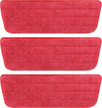AmaVins 6 Pack Microfiber Cleaning Pads, Reusable Microfiber Mop Pads for 18 Inch Mop, Hardwood Floor Replacement Cleaning Mop Pads, Machine Washes