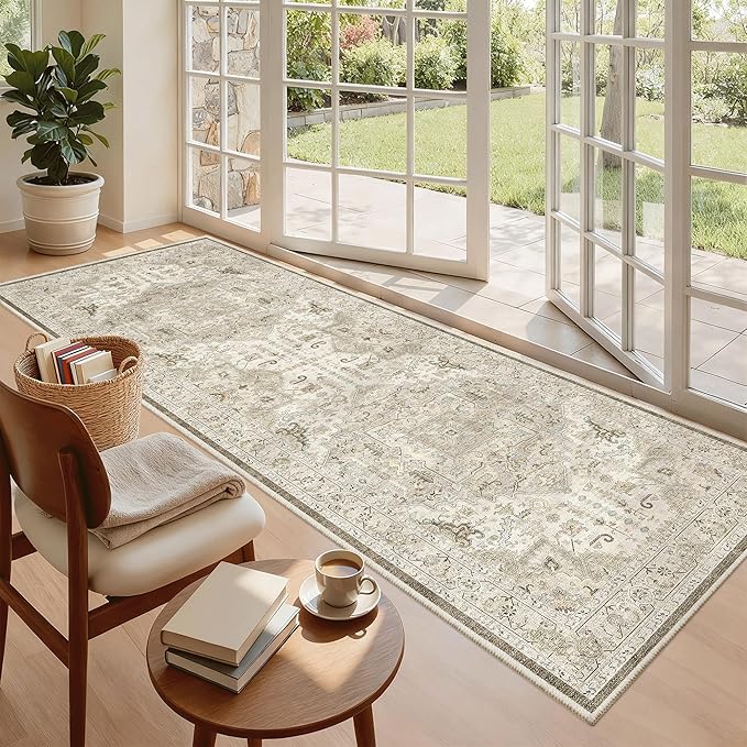 Madane Hallway Runner 3x8, Kitchen Rugs Washable Entryway Rug Vintage Kitchen - Image 5
