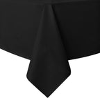 sancua Waterproof Rectangle Vinyl Tablecloth Table Cloth 60x84 Inch, Black