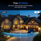 4K PoE Security Camera System, Build in 64GB Storage, Metal Housing