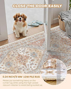 4x8 Rug for Bedroom, Wide Runner Rug for Hallway, Non Slip Washable Runner Rug - Image 4