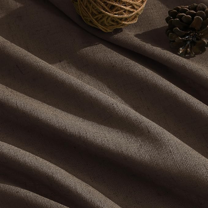Chocolate Linen Curtains 72 Inch Long - Image 5
