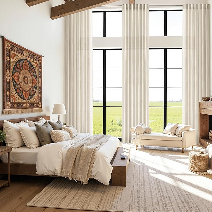 Birch Beige Linen 144 Inch Curtains - Image 6