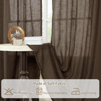 LAMIT 95 Inches Long Linen Curtains - Image 8
