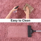 Soft Runner Rugs for Bedroom Hallways, 2x4 Blush Pink Fluffy Shag Throw Area - Image 7