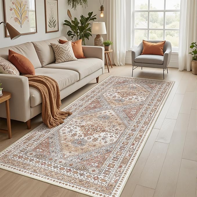 3x6 Runner Rug, Thin Entryway Non Slip Washable Rugs - Image 5