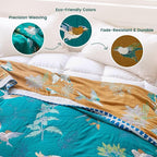 MSGKV The Boho Layer: 50"x60" Cotton Throw Blanket – Lightweight & Reversible - Image 3
