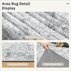 Area Rugs 4x6 for Living Room, Vintage Washable Rugs for Dining Room, Non-Slip - Image 7