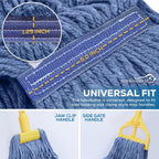 KLEEN HANDLER Blended Cut End Commercial Mop Head Replacement 24-Pack