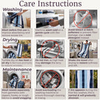 Lavish Home Bathroom Towels Set, Bathroom Accessories, Navy, Set of 6