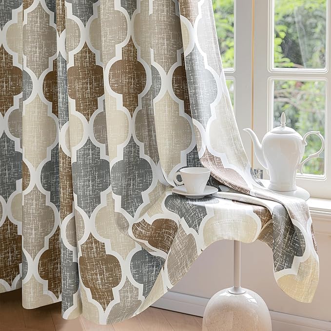 Beauoop 100% Blackout Curtains 90 Inches Long 2 Panels by Beauoop