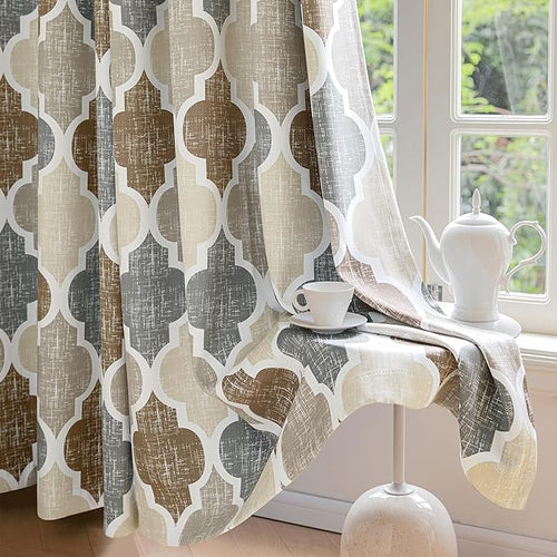 Beauoop 100% Blackout Curtains 84 Inches Long 2 Panels by Beauoop