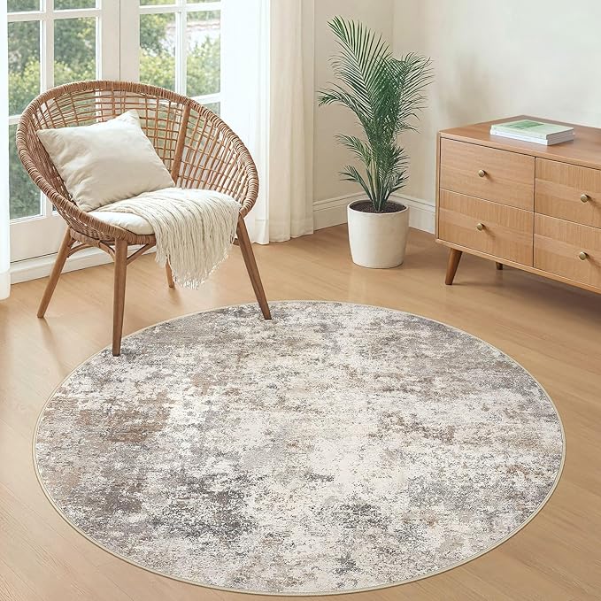 UERMEI 4ft Round Area Rug Living Room Rugs - Image 5