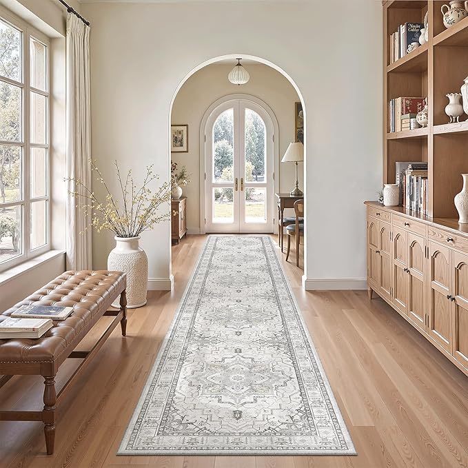 Madane Hallway Runner Rug 2x12, Long Washable Runner Rugs 12ft by Madane