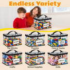 6-Pack Extra Large Clear Toy Storage Bags with Zippers, TPU