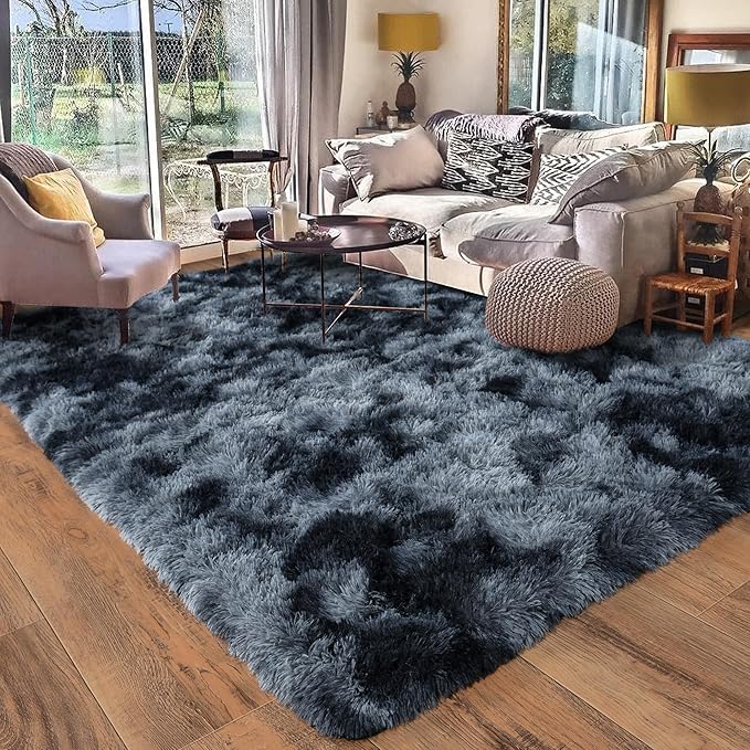 Rugs for Living Room 5x7, Soft Shaggy Modern Shag Area Rug for Bedroom by Quntue