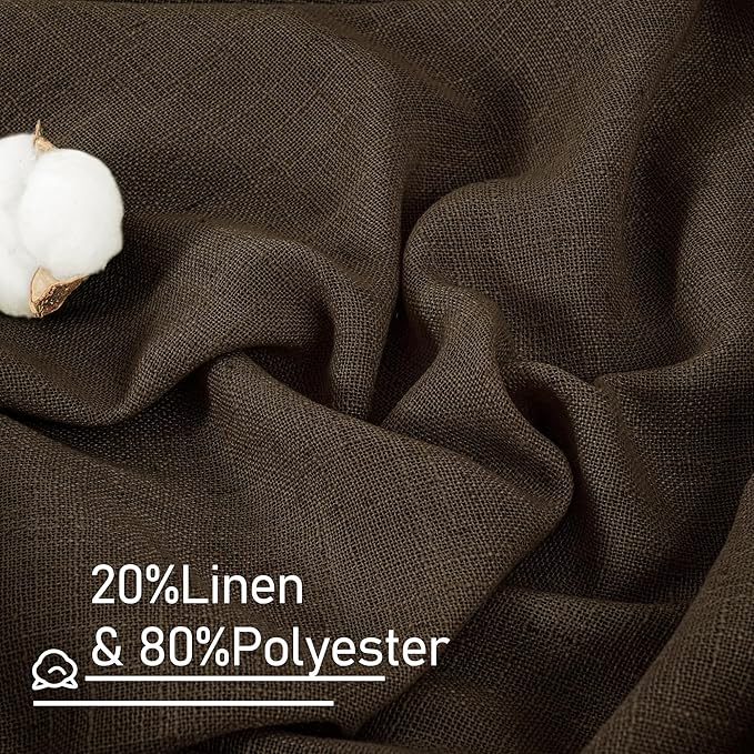 LAMIT 95 Inches Long Linen Curtains - Image 2