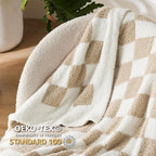 Bedsure GentleSoft Checkered Twin Blanket - Image 7