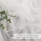NICETOWN Beige Sheer Curtains Airy & Elegant - Image 3
